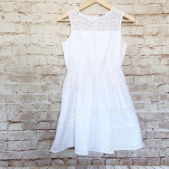 Alya Francescas sleeveless eyelet fit flare dress - Picture 1 of 5